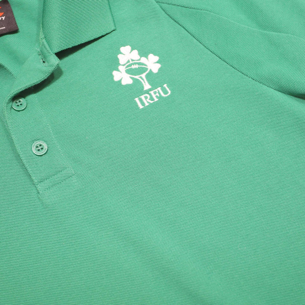 CANTERBURY Mens Green IRFU Logo Short Sleeve Polo Shirt XS Rugby Cotton Blend