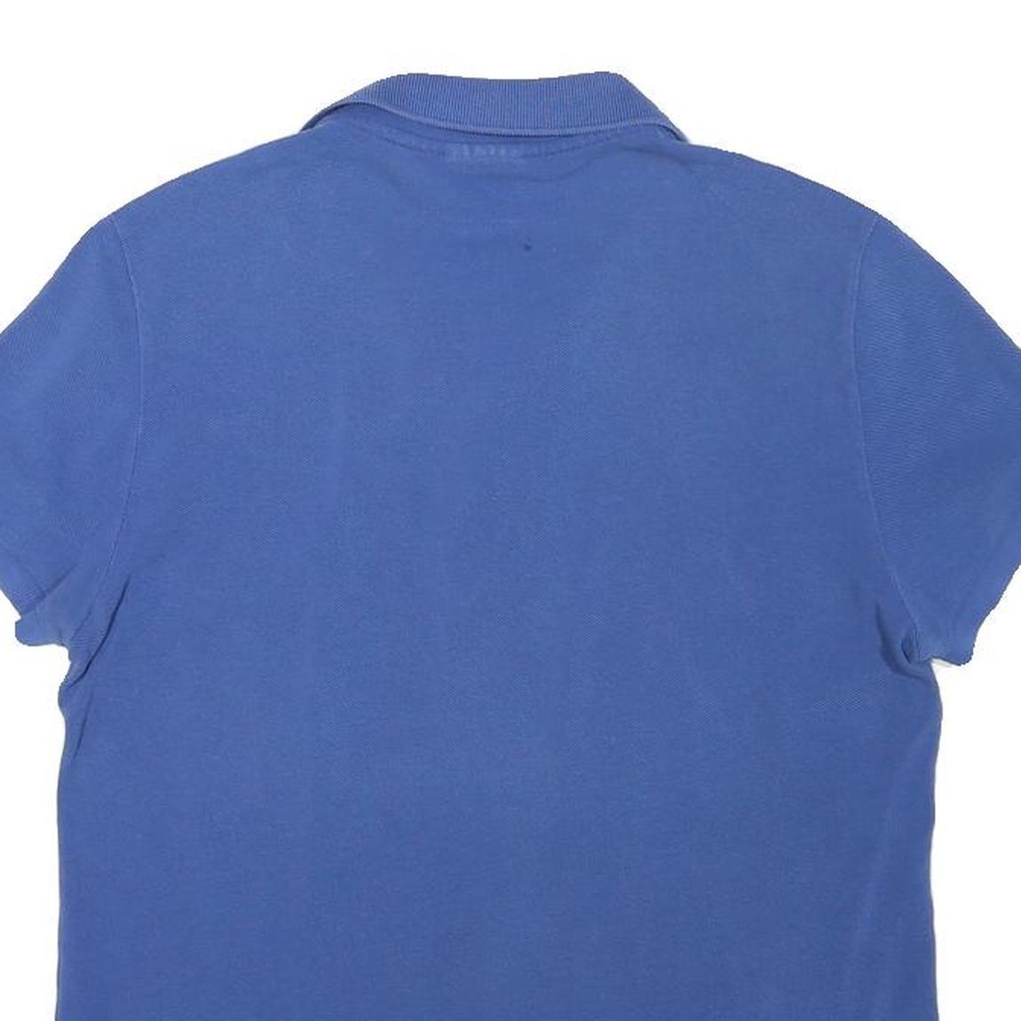 LACOSTE Mens Blue Cotton Blend Short Sleeve Polo Shirt M Casual Classic