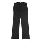 DICKIES Womens Black Cotton Blend Regular Straight Trousers W28 L31 Workwear Zip