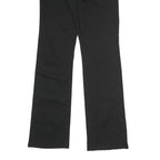DICKIES Womens Black Cotton Blend Regular Straight Trousers W28 L31 Workwear Zip