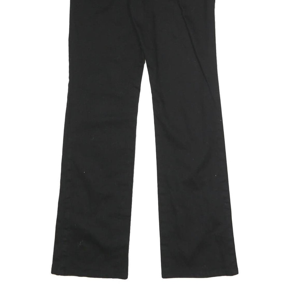DICKIES Womens Black Cotton Blend Regular Straight Trousers W28 L31 Workwear Zip