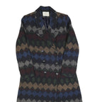 HA JIL Womens Multi Colour Pattern Jacket S Cotton Blend Button Closure Stylish
