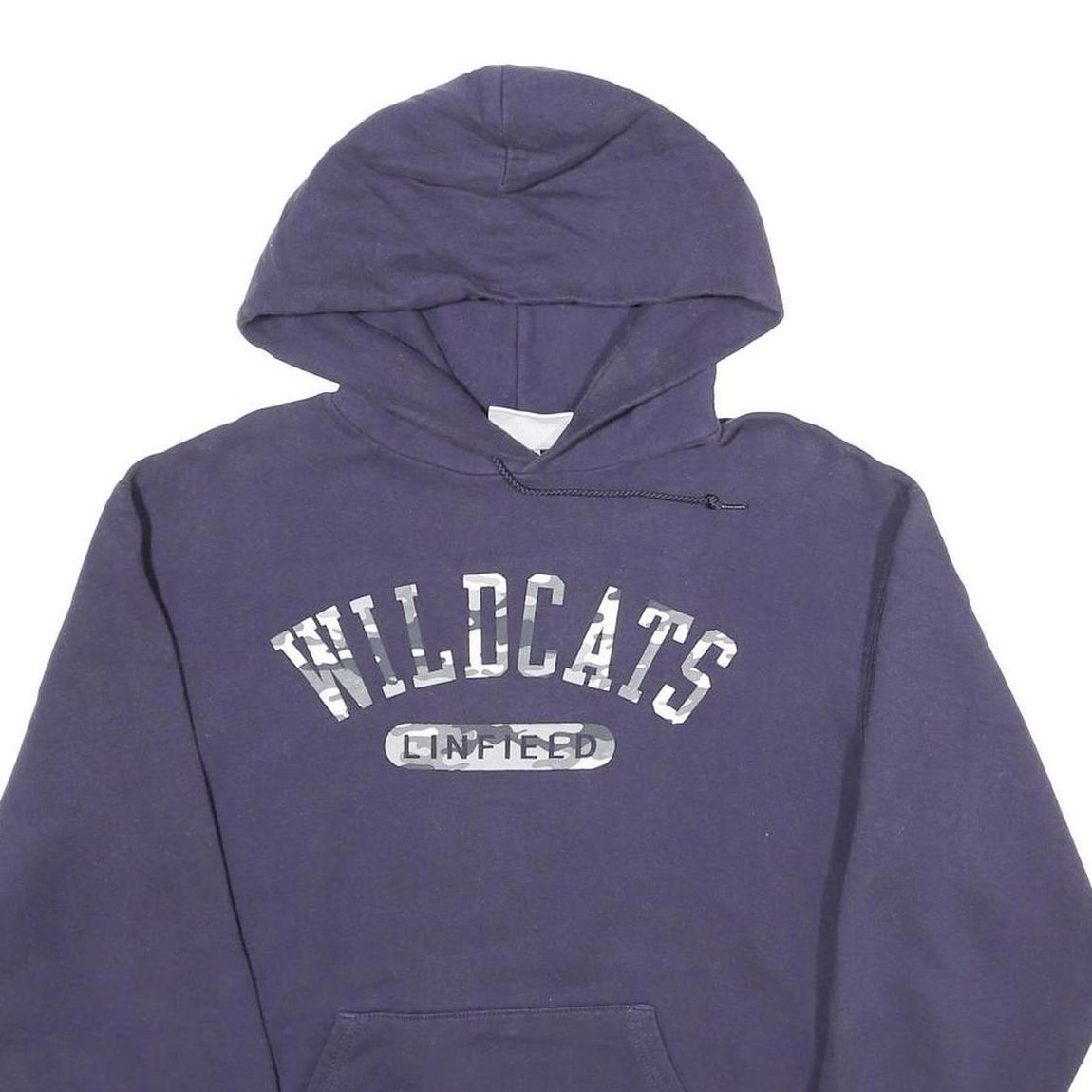 CHAMPION Mens Navy Wildcats Pullover Hoodie M Cotton Blend Casual