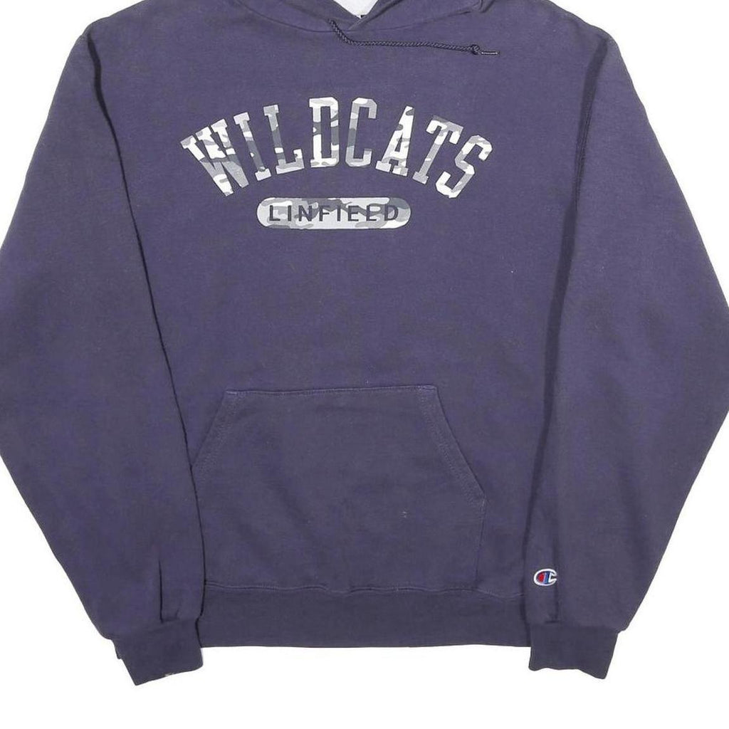 CHAMPION Mens Navy Wildcats Pullover Hoodie M Cotton Blend Casual
