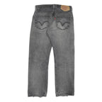 LEVI'S 501 Mens Jeans Grey Regular Straight Denim Medium W28 L26 Classic Button