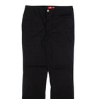 DICKIES Womens Trousers Black Regular Straight W30 L32