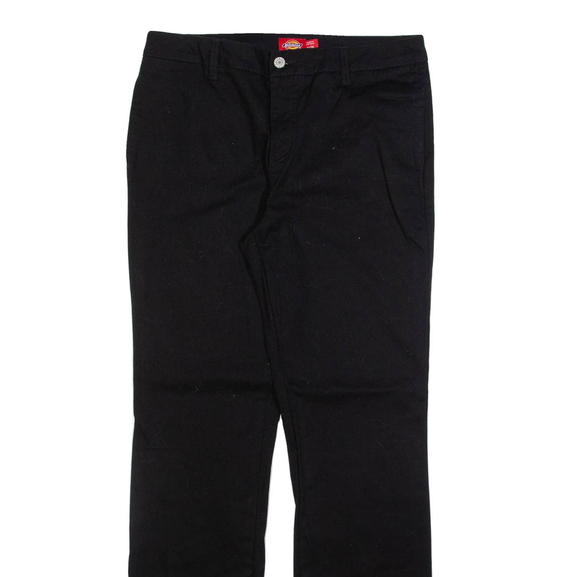 DICKIES Womens Trousers Black Regular Straight W30 L32