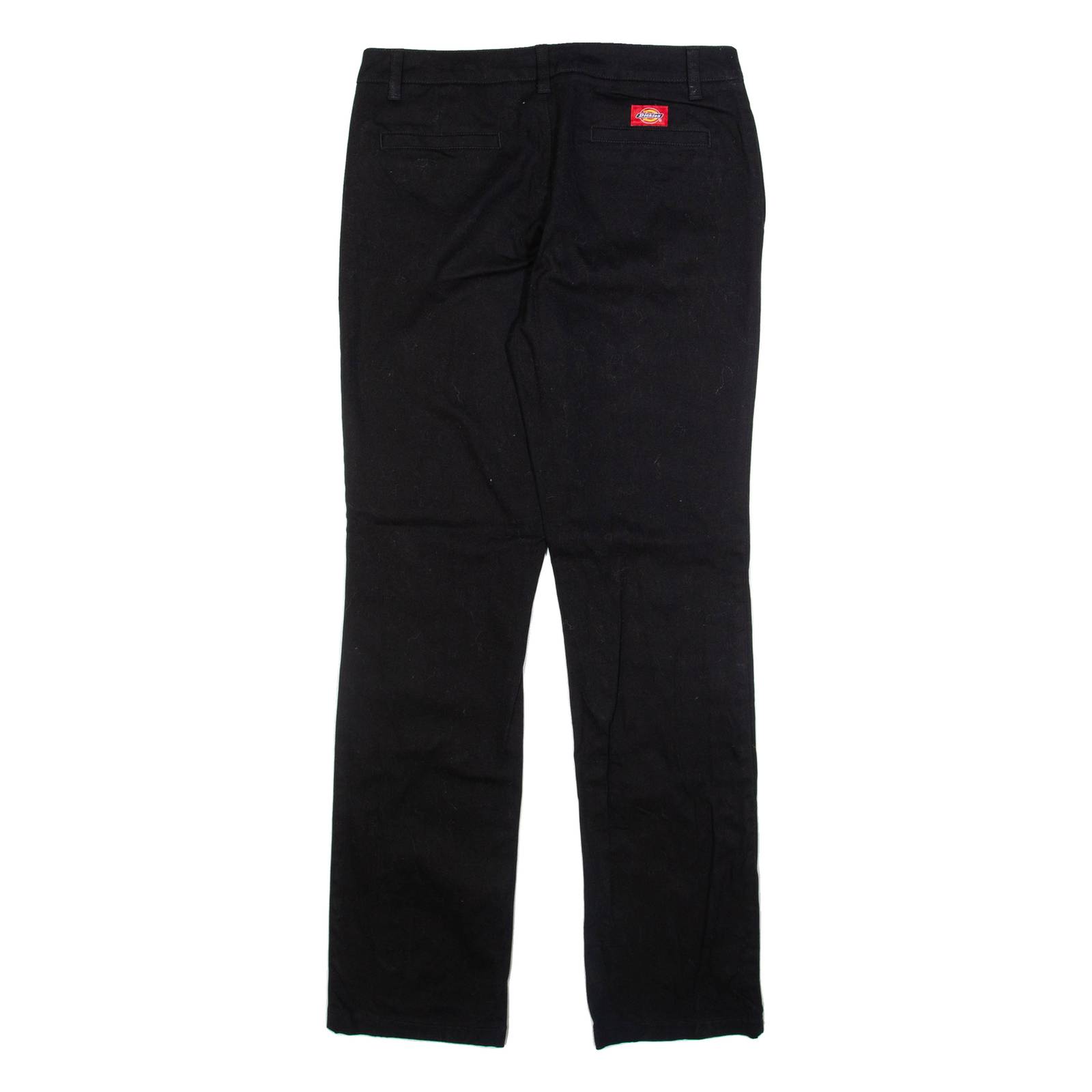 DICKIES Womens Trousers Black Regular Straight W30 L32