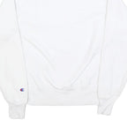 CHAMPION REVERSE WEAVE Mens White Crew Neck S Cotton Sweatshirt Classic Logo