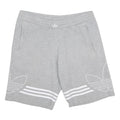 ADIDAS Mens Shorts Grey S W32 Cotton Casual Sportswear Logo Print