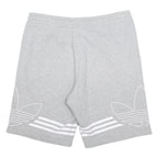 ADIDAS Mens Shorts Grey S W32 Cotton Casual Sportswear Logo Print