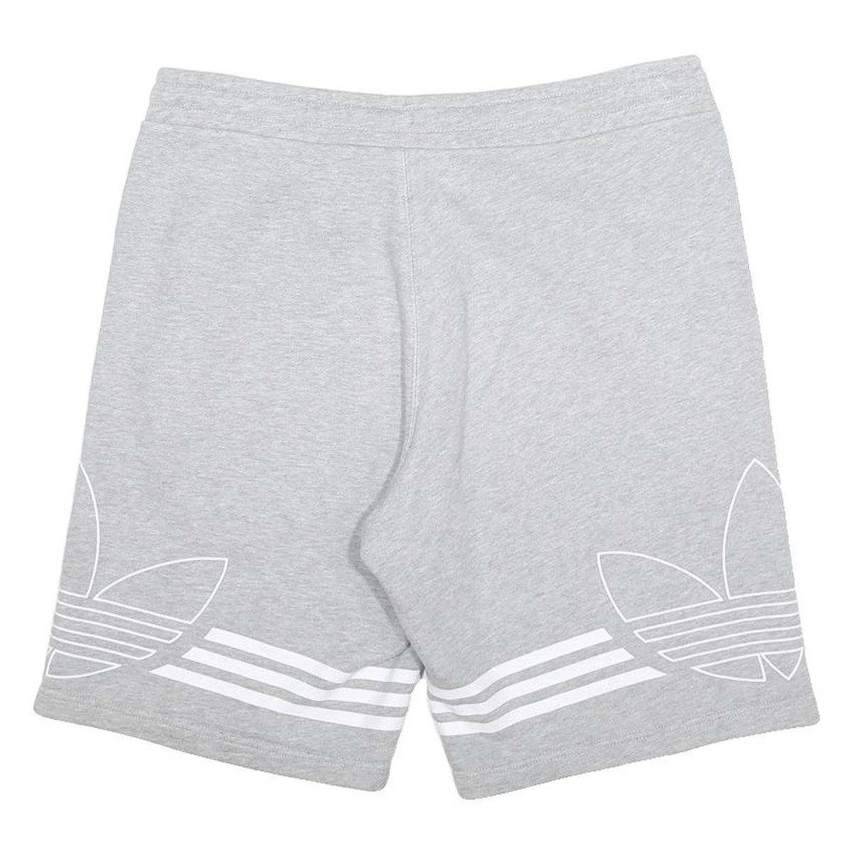 ADIDAS Mens Shorts Grey S W32 Cotton Casual Sportswear Logo Print