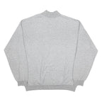 CHAMPION Mens Grey 1/4 Zip Sweatshirt 2XL Cotton Blend Pullover Casual Wear