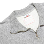 CHAMPION Mens Grey 1/4 Zip Sweatshirt 2XL Cotton Blend Pullover Casual Wear