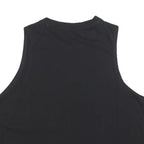 DKNY Womens Black Crop T-Shirt Sleeveless Crew Neck Sport Logo M