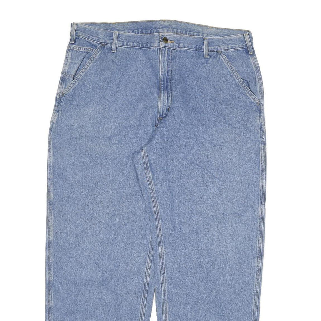 CARHARTT Mens Jeans Blue Relaxed Straight Denim Medium W38 L31 Workwear Casual