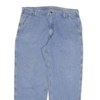 CARHARTT Mens Jeans Blue Relaxed Straight Denim Medium W38 L31 Workwear Casual