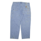 CARHARTT Mens Jeans Blue Relaxed Straight Denim Medium W38 L31 Workwear Casual