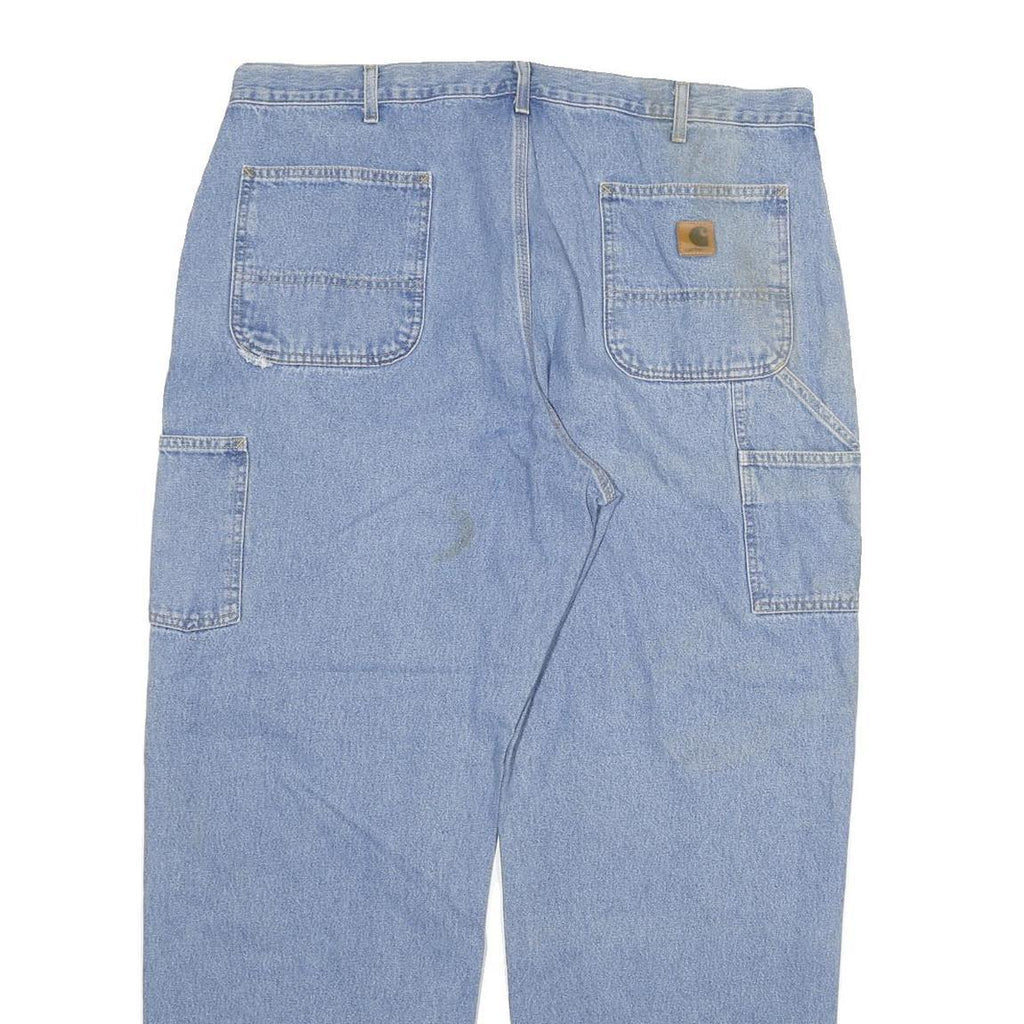 CARHARTT Mens Jeans Blue Relaxed Straight Denim Medium W38 L31 Workwear Casual