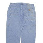 CARHARTT Mens Jeans Blue Relaxed Straight Denim Medium W38 L31 Workwear Casual