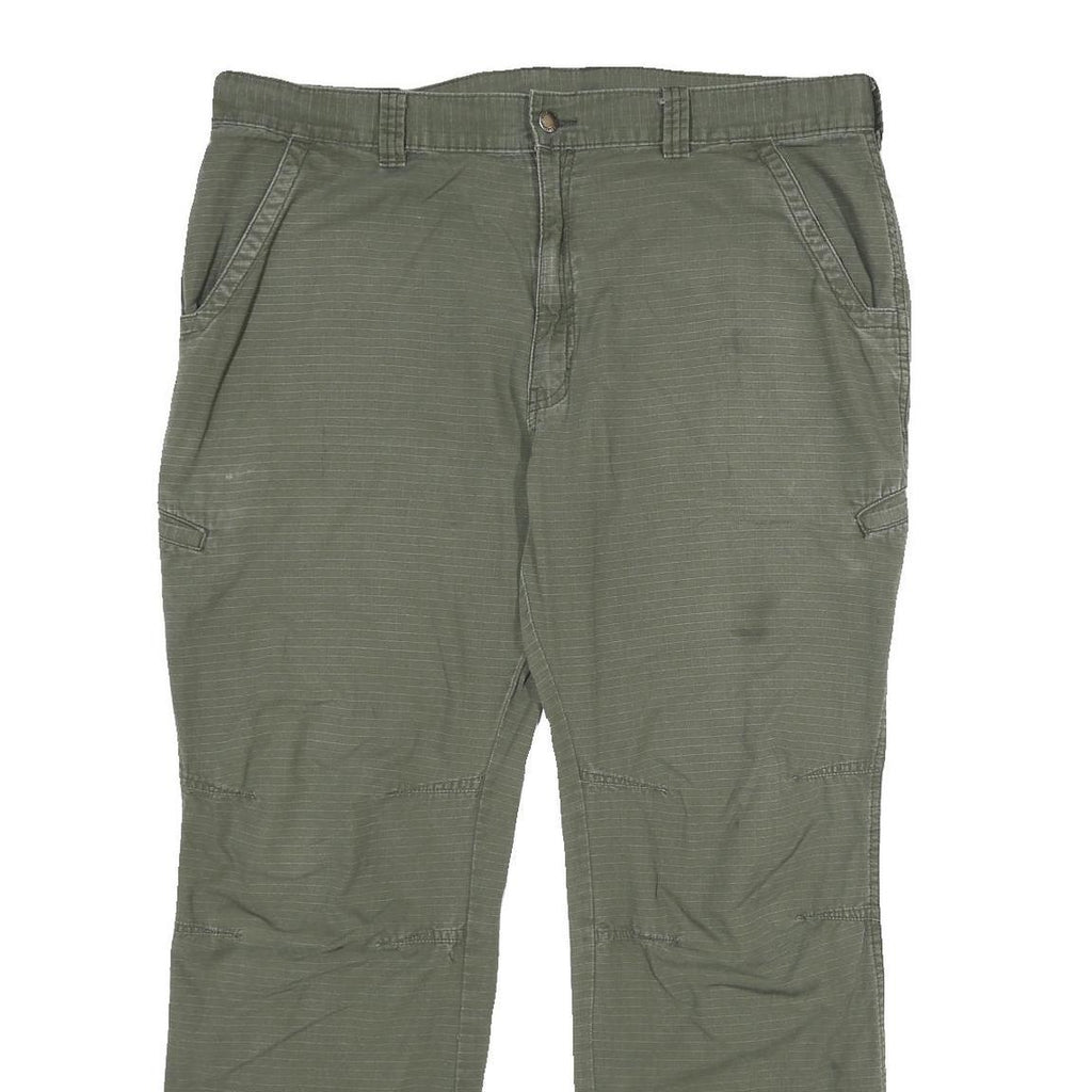 DICKIES Mens Cotton Green Regular Straight Trousers W40 L32 Workwear Casual