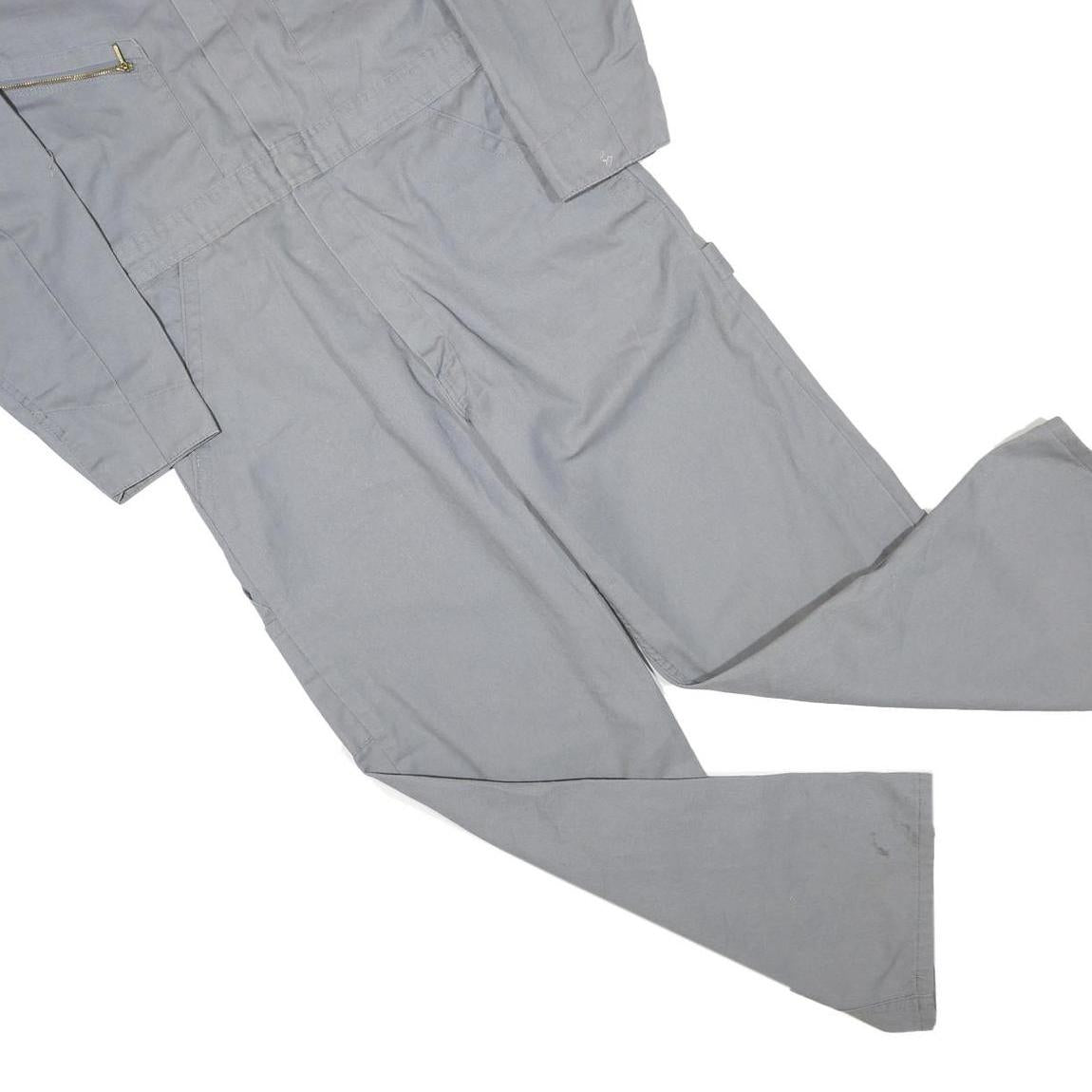 DICKIES Mens Grey Cotton Blend Classic Dungarees M W34 L28 Workwear Zipped