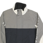 NAUTICA Mens Grey & White & Black Lightweight Zip Jacket S Polyester Blend