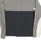 NAUTICA Mens Grey & White & Black Lightweight Zip Jacket S Polyester Blend