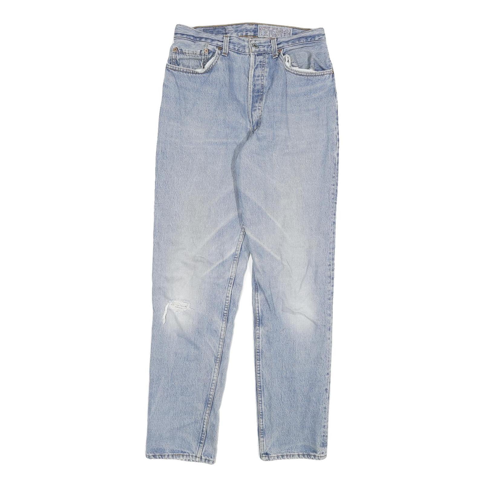 LEVI'S 901 Womens Jeans Blue Slim Skinny Denim Light W28 L30 Classic Fit