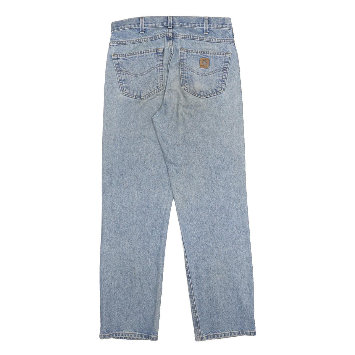 CARHARTT Mens Jeans Blue Regular Straight Denim Medium W30 L31 Workwear Zip