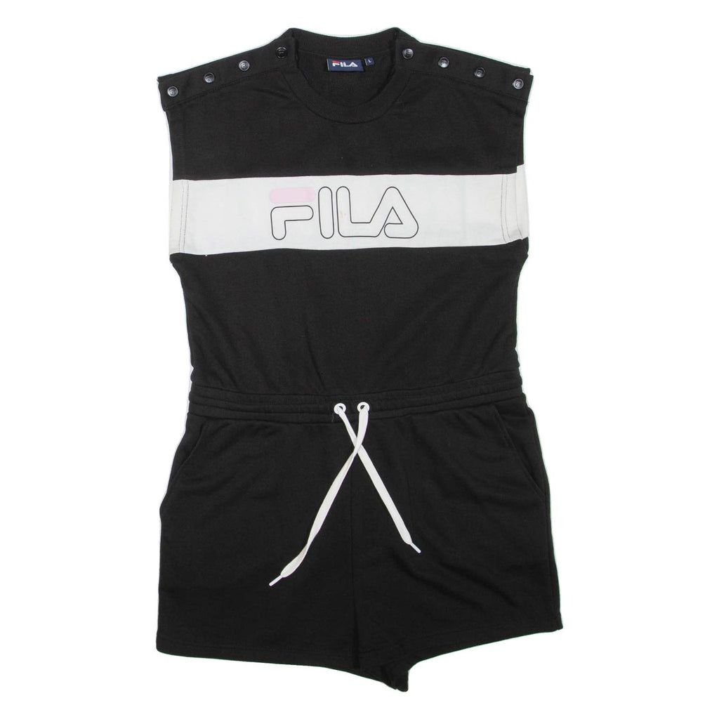 FILA Womens Playsuit Black Wide-Leg L