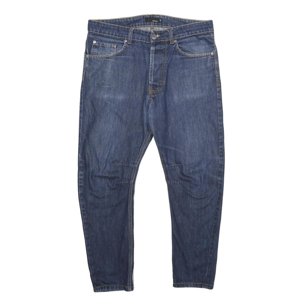 GENIUS Womens Jeans Blue Regular Straight Denim Medium W32 L25 Classic Cotton