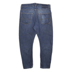 GENIUS Womens Jeans Blue Regular Straight Denim Medium W32 L25 Classic Cotton