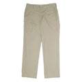DICKIES Mens Polyester Blend Beige Slim Tapered Trousers W30 L30 Workwear