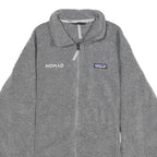 PATAGONIA Womens Grey Jacket M Polyester Plain Full Zip Lightweight Outdoor