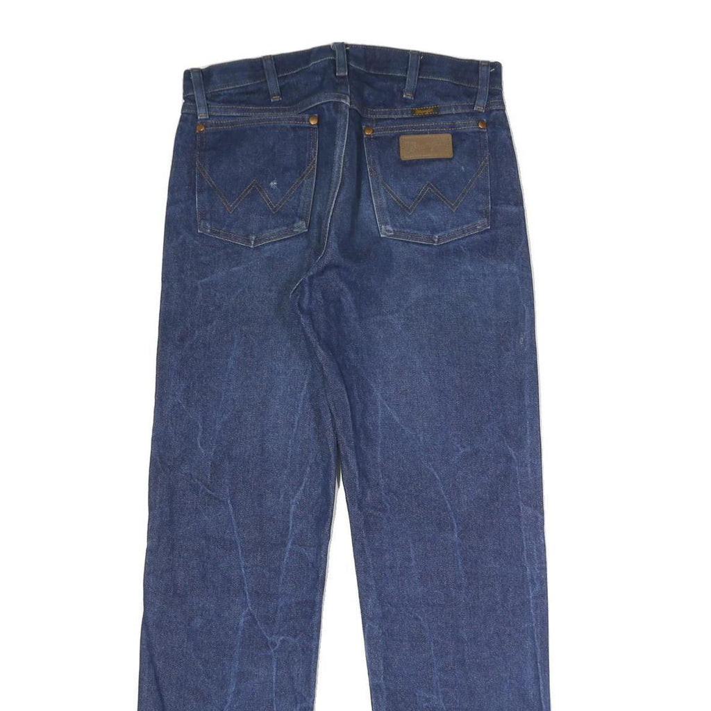 WRANGLER Mens Slim Blue Denim Jeans W32 L32 Classic Zip Closure Casual Wear