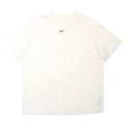 NIKE Mens White Graphic T-Shirt M Short Sleeve Crew Neck Cotton Blend Casual