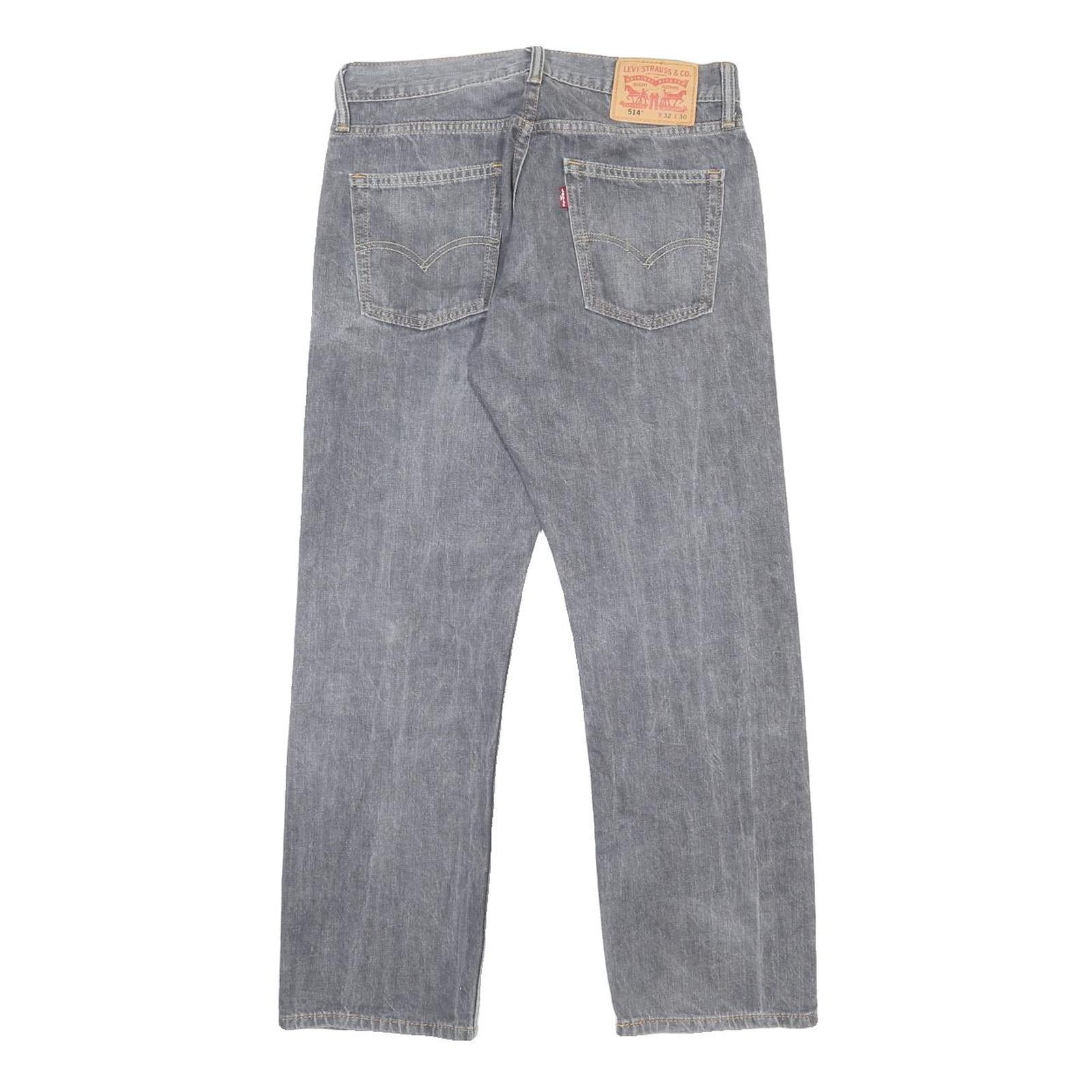 LEVI'S 514 SLIM Mens Jeans Blue Slim Straight Denim Medium W32 L30 Classic Style