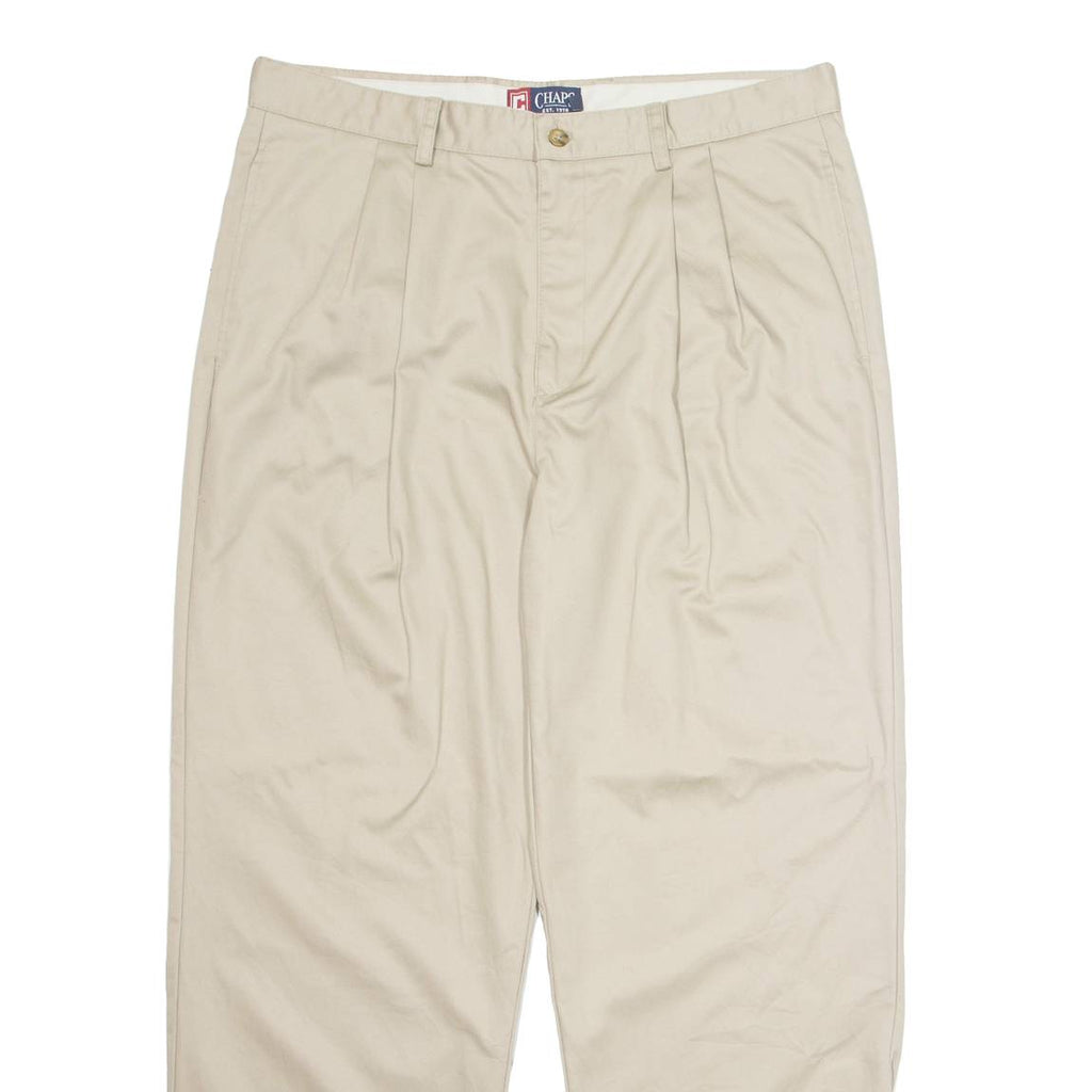 CHAPS Chino Mens Trousers Beige Regular Straight W36 L30
