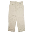 CHAPS Chino Mens Trousers Beige Regular Straight W36 L30