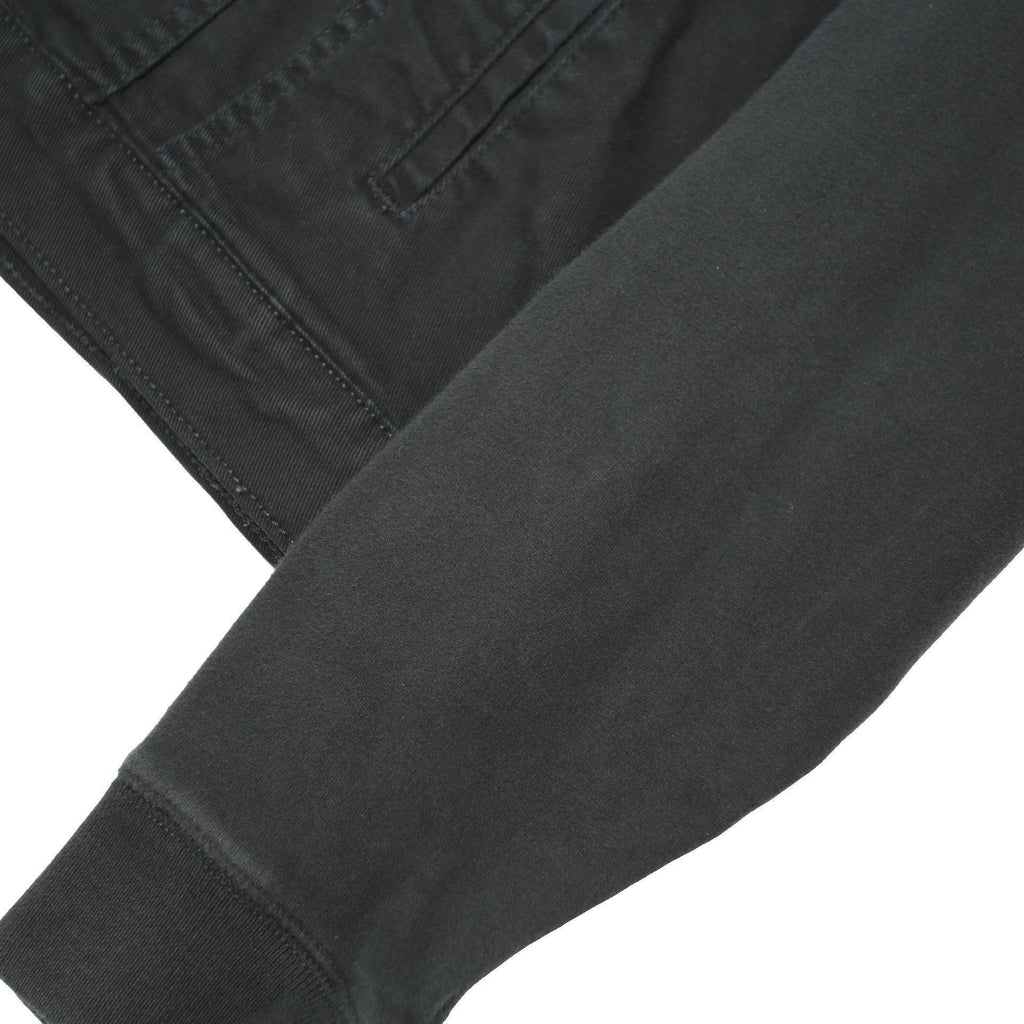 LEVI'S Womens Black Hooded Denim Jacket XL Cotton Blend Button Closure Casual
