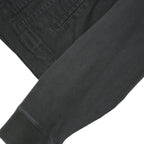 LEVI'S Womens Black Hooded Denim Jacket XL Cotton Blend Button Closure Casual