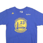 ADIDAS Mens Blue Golden State Warriors Graphic T-Shirt L Short Sleeve Crew Neck
