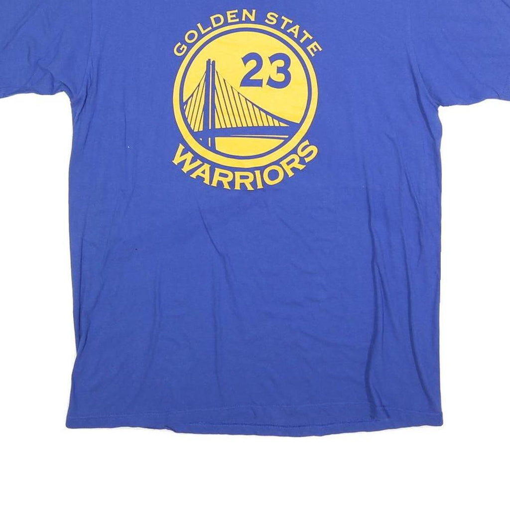 ADIDAS Mens Blue Golden State Warriors Graphic T-Shirt L Short Sleeve Crew Neck