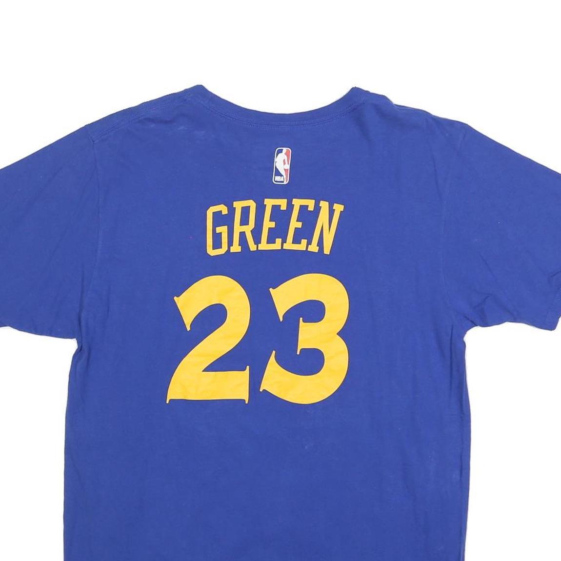 ADIDAS Mens Blue Golden State Warriors Graphic T-Shirt L Short Sleeve Crew Neck