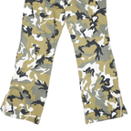 Womens Cotton Blend Camouflage Relaxed Straight Trousers W30 L28 Casual Fashion