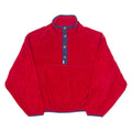 WOOLRICH Mens Jumper Red Button Neck 90s Tight Knit L