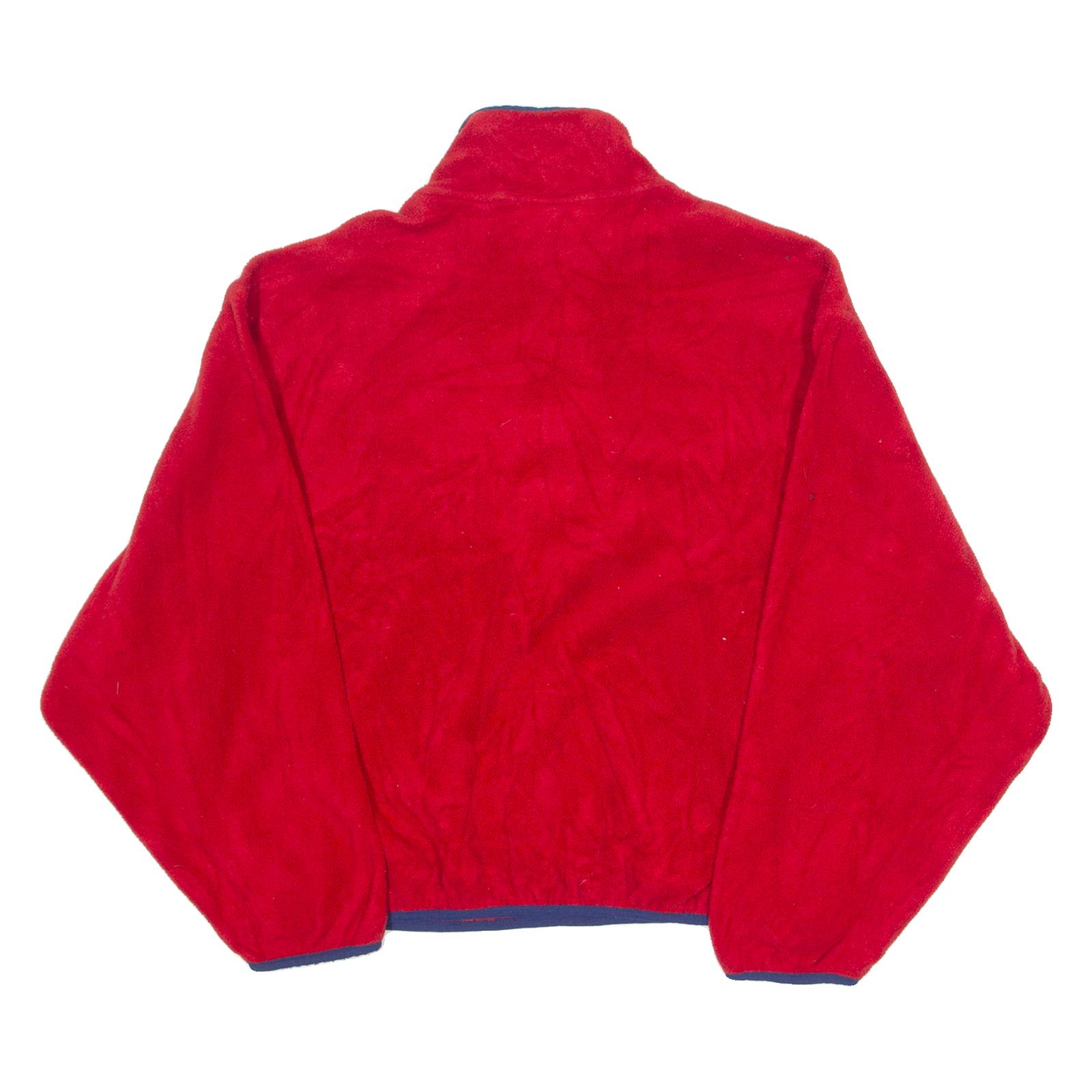 WOOLRICH Mens Jumper Red Button Neck 90s Tight Knit L