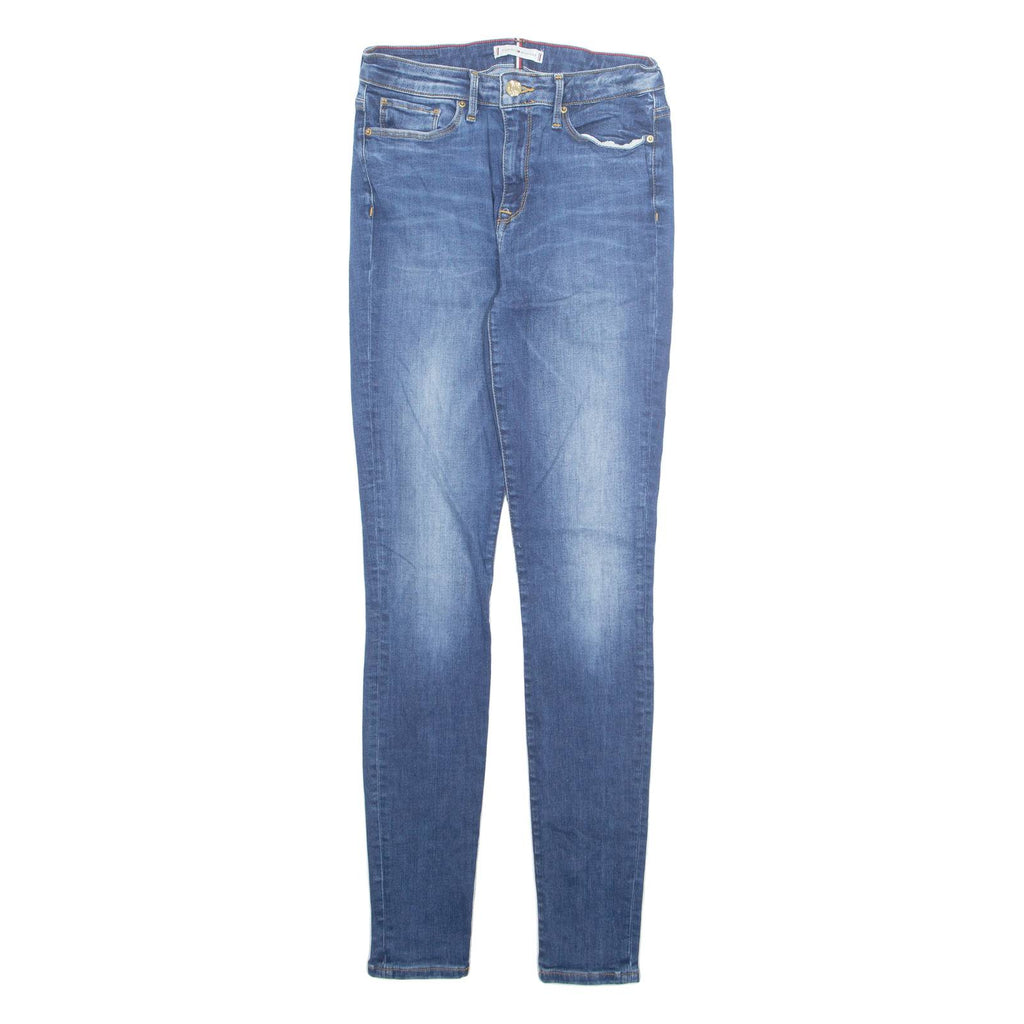 TOMMY HILFIGER Womens Jeans Blue Regular Tapered Stone Wash W26 L29