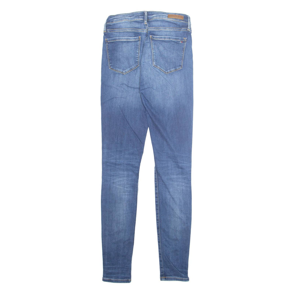 TOMMY HILFIGER Womens Jeans Blue Regular Tapered Stone Wash W26 L29